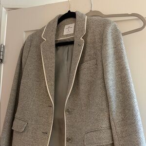 Women’s Vineyard Vines Gray Herringbone Blazer - Size 6